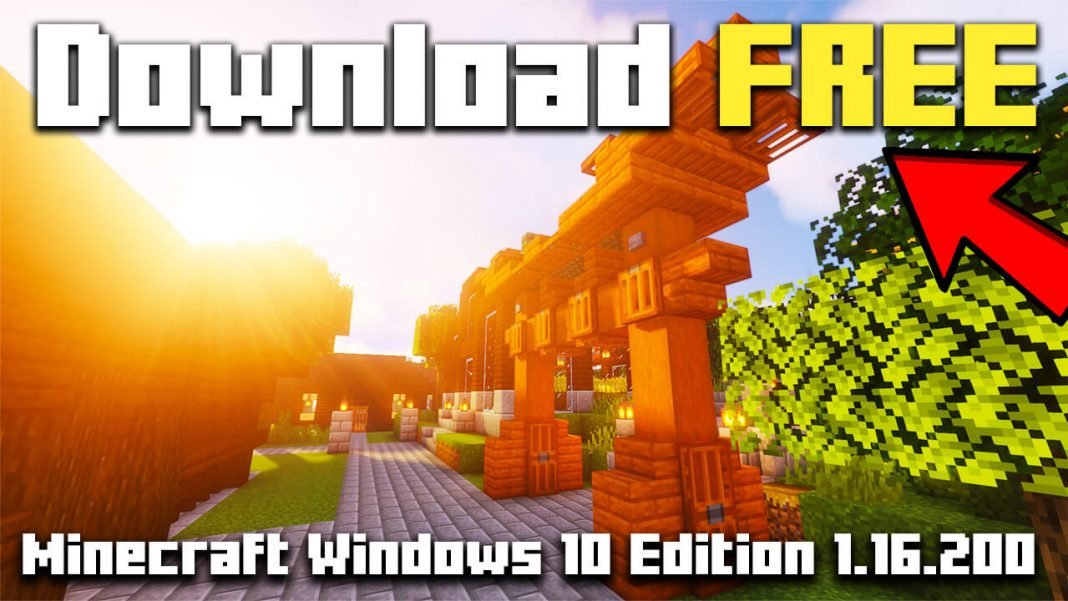 minecraft windows 10 edition free download 1.16