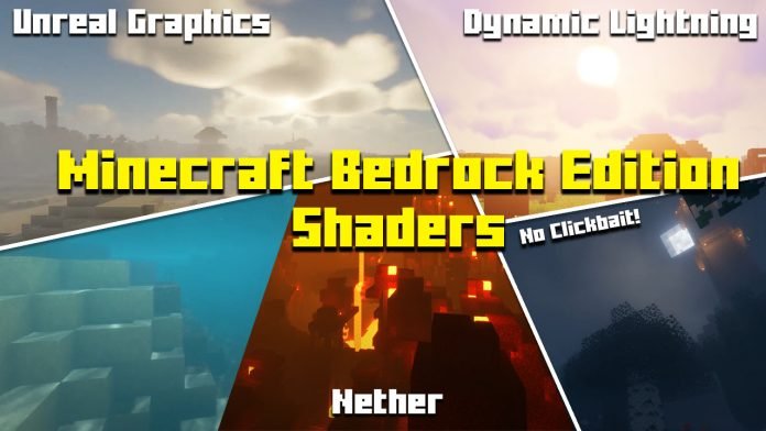 minecraft bedrock edition shaders texture pack 1.11