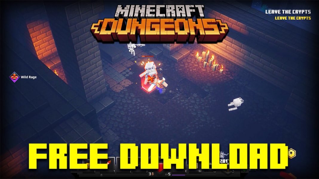 download minecraft dungeons free