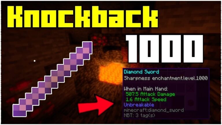 How To Get A Knockback 1000 Stick In Minecraft 1.17.1! (2021)