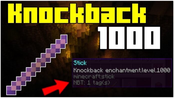 How To Make Knockback 1000 Stick in Minecraft 1.18!